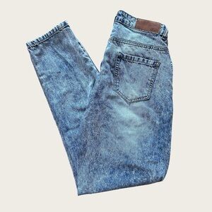 Nasty Gal Acid Wash Mom Jean, Ankle Length, Size 4